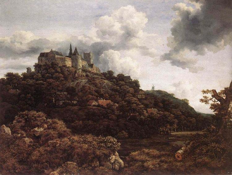 Jacob van Ruisdael Bentheim Castle Norge oil painting art